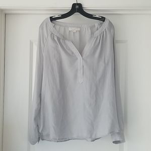 Ann Taylor LOFT Gray Blouse